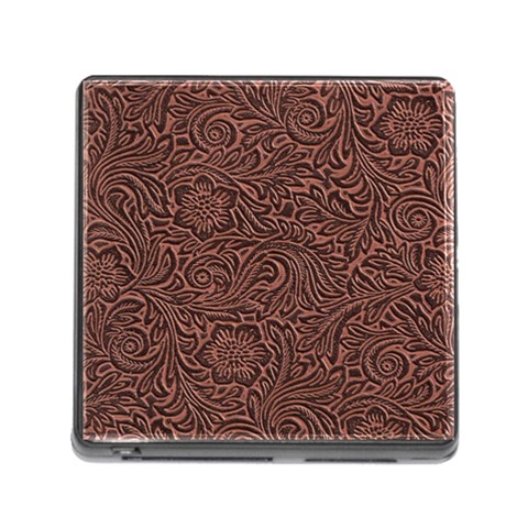 Flowers And Swirls Memory Card Reader with Storage (Square) from ArtsNow.com Front