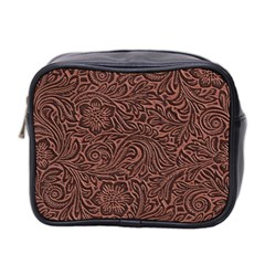 Flowers And Swirls Mini Toiletries Bag (Two Sides) from ArtsNow.com Front