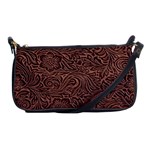 Flowers And Swirls Shoulder Clutch Bag