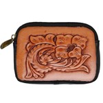 Floral Tooled Leather Digital Camera Leather Case