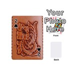 Floral Tooled Leather Playing Cards 54 (Mini)