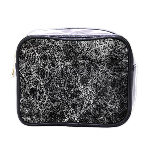 Ll Black Mini Toiletries Bag (One Side) from ArtsNow.com Front