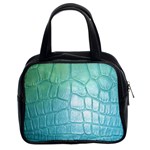 Leather Teal Green Classic Handbag (Two Sides)