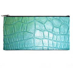 Leather Teal Green Pencil Case from ArtsNow.com Front