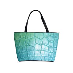 Leather Teal Green Classic Shoulder Handbag from ArtsNow.com Front