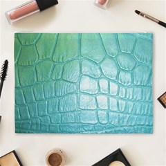 Leather Teal Green Cosmetic Bag (XL) from ArtsNow.com Back