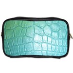 Leather Teal Green Toiletries Bag (Two Sides)