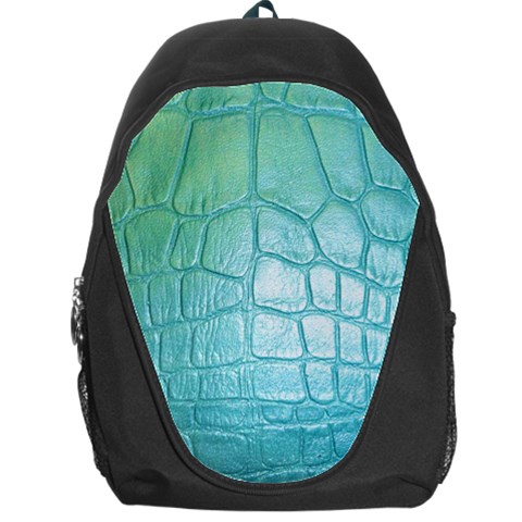 Leather Teal Green Backpack Bag from ArtsNow.com Front