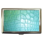 Leather Teal Green Cigarette Money Case