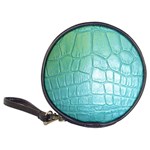 Leather Teal Green Classic 20-CD Wallet