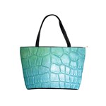 Leather Teal Green Classic Shoulder Handbag