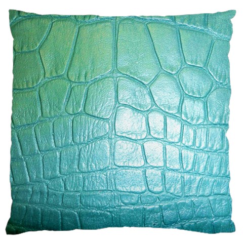 Leather Teal Green Large Cushion Case (One Side) from ArtsNow.com Front