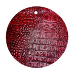 Ll Alligator Red Ornament (Round)