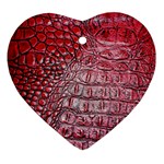 Ll Alligator Red Ornament (Heart)