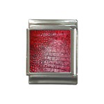 Ll Alligator Red Italian Charm (13mm)