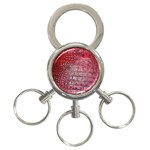 Ll Alligator Red 3-Ring Key Chain