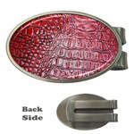 Ll Alligator Red Money Clip (Oval)