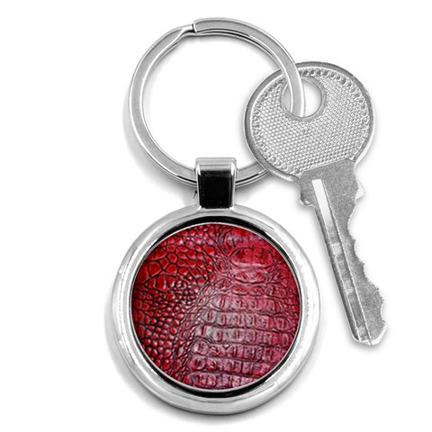 Ll Alligator Red Key Chain (Round) from ArtsNow.com Front