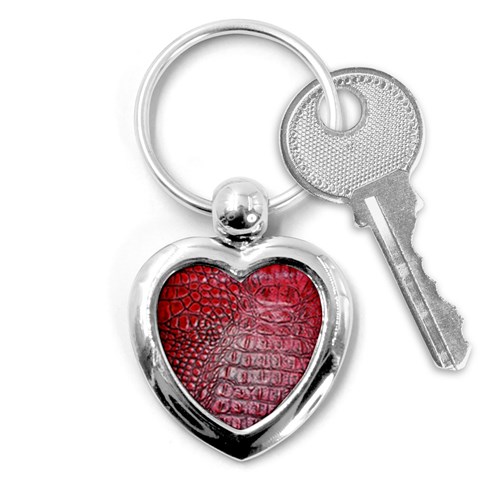 Ll Alligator Red Key Chain (Heart) from ArtsNow.com Front