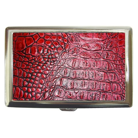 Ll Alligator Red Cigarette Money Case from ArtsNow.com Front