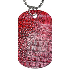 Ll Alligator Red Dog Tag (Two Sides) from ArtsNow.com Back