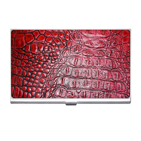 Ll Alligator Red Business Card Holder from ArtsNow.com Front