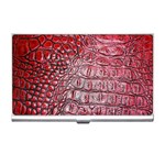 Ll Alligator Red Business Card Holder