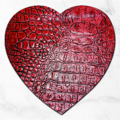 Ll Alligator Red Jigsaw Puzzle (Heart) from ArtsNow.com Front