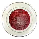 Ll Alligator Red Porcelain Plate