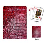 Ll Alligator Red Playing Cards Single Design