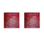 Ll Alligator Red Cufflinks (Square)