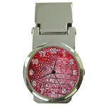 Ll Alligator Red Money Clip Watch