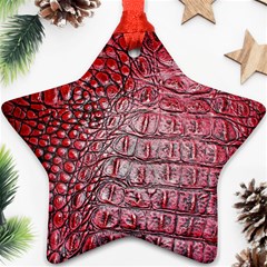 Ll Alligator Red Star Ornament (Two Sides) from ArtsNow.com Front