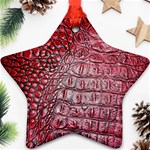 Ll Alligator Red Star Ornament (Two Sides)