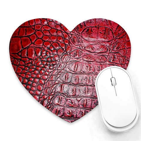 Ll Alligator Red Mousepad (Heart) from ArtsNow.com Front