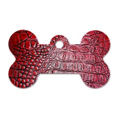 Ll Alligator Red Dog Tag Bone (Two Sides) from ArtsNow.com Front