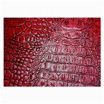 Ll Alligator Red Glasses Cloth (Large)