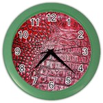 Ll Alligator Red Color Wall Clock