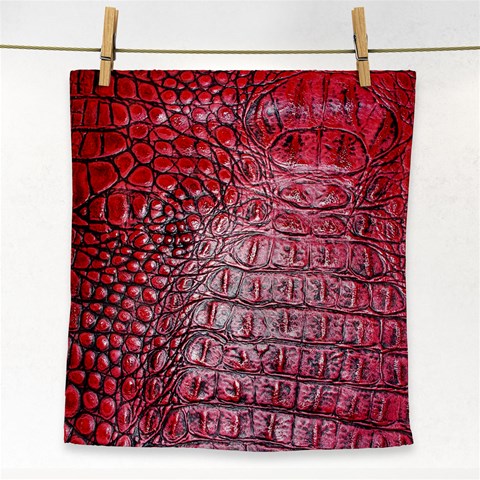 Ll Alligator Red Face Towel from ArtsNow.com Front