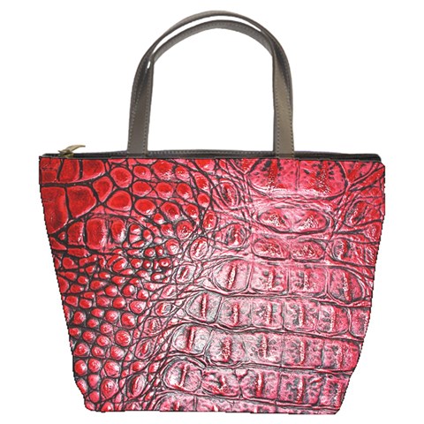 Ll Alligator Red Bucket Bag from ArtsNow.com Front