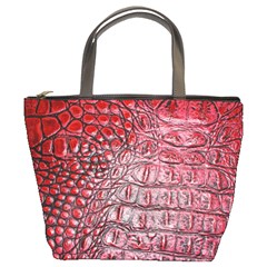 Ll Alligator Red Bucket Bag from ArtsNow.com Front