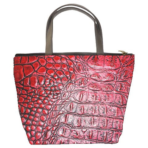 Ll Alligator Red Bucket Bag from ArtsNow.com Back