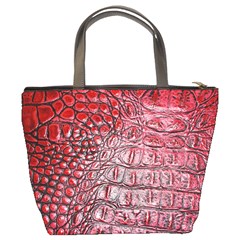 Ll Alligator Red Bucket Bag from ArtsNow.com Back