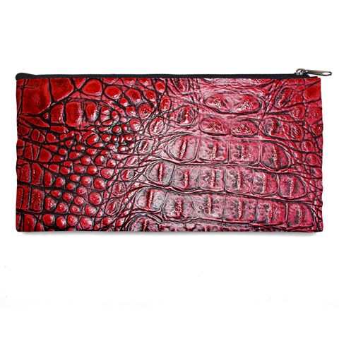 Ll Alligator Red Pencil Case from ArtsNow.com Back