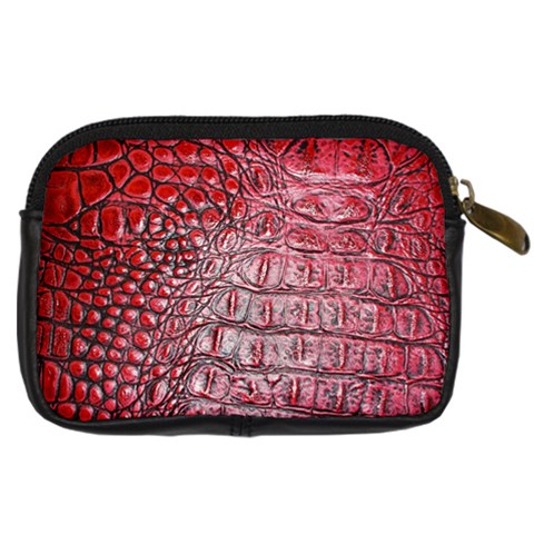 Ll Alligator Red Digital Camera Leather Case from ArtsNow.com Back