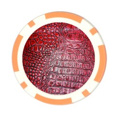 Ll Alligator Red Poker Chip Card Guard (10 pack) from ArtsNow.com Front