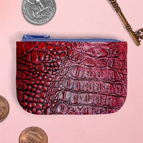 Ll Alligator Red Mini Coin Purse from ArtsNow.com Front