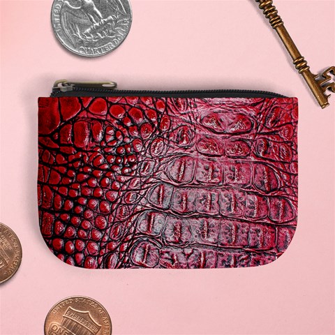 Ll Alligator Red Mini Coin Purse from ArtsNow.com Front