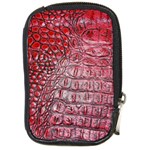 Ll Alligator Red Compact Camera Leather Case