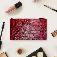 Ll Alligator Red Cosmetic Bag (Small) from ArtsNow.com Back